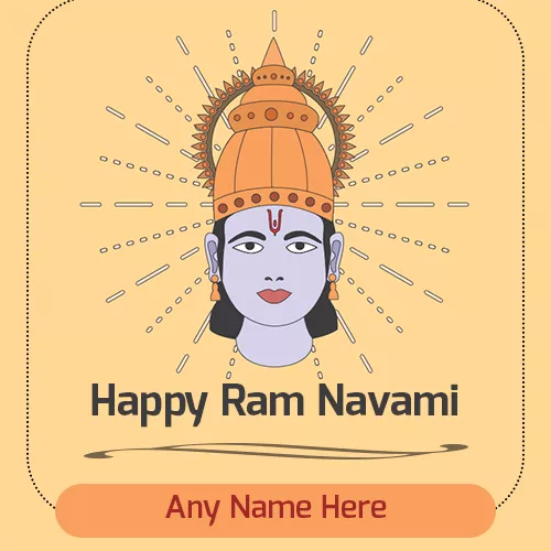 God Shree Ram Navami Picture With Name